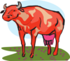 Red Cow Clip Art